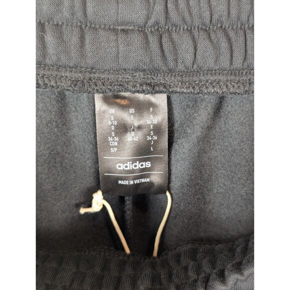 Adidas Coze 3 Stripe Wide Leg Sweatpants Black Women's Size Small NWT - Picture 12 of 14